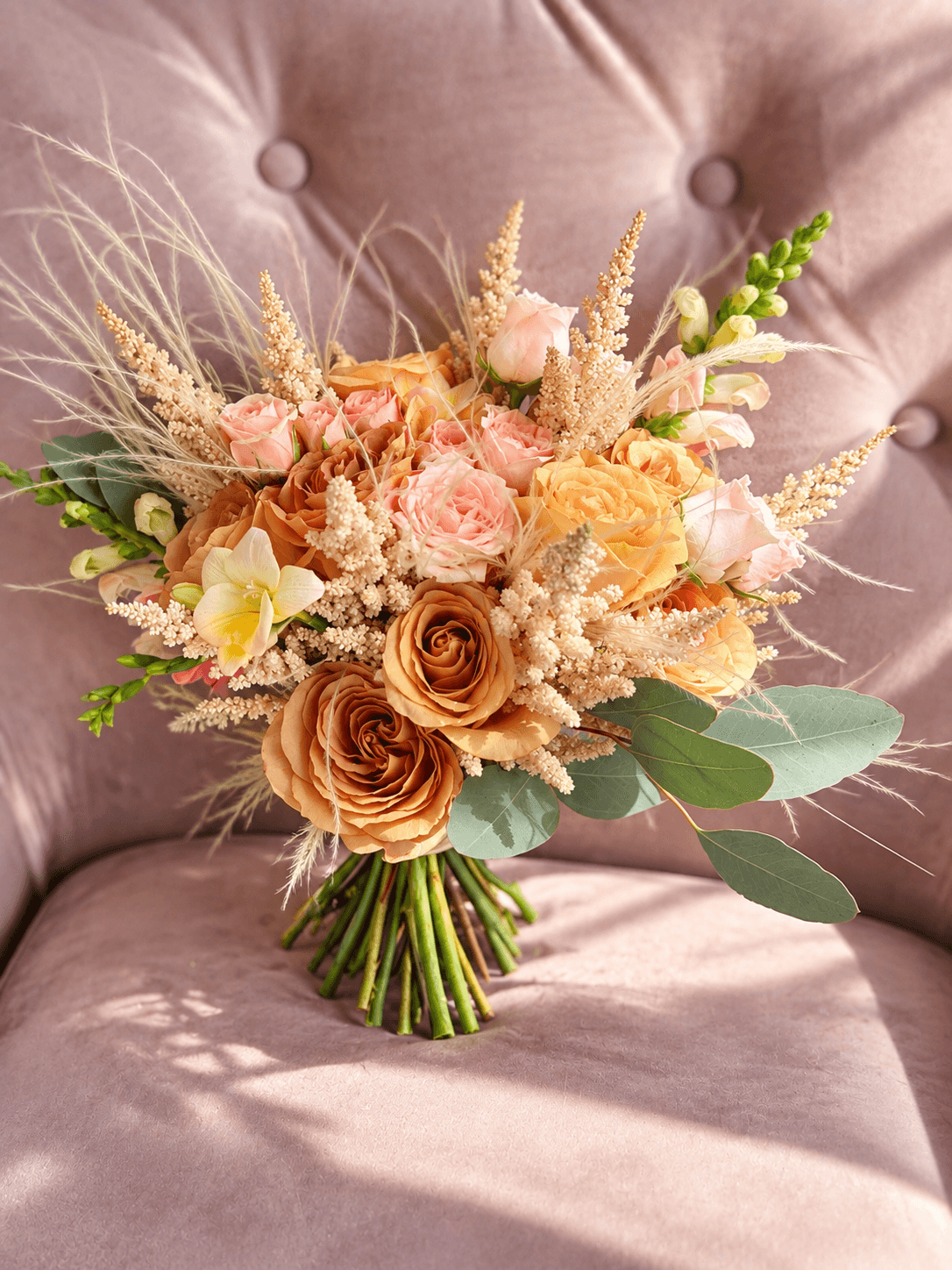 Buchet — Buchet în tonuri de scorțișoară