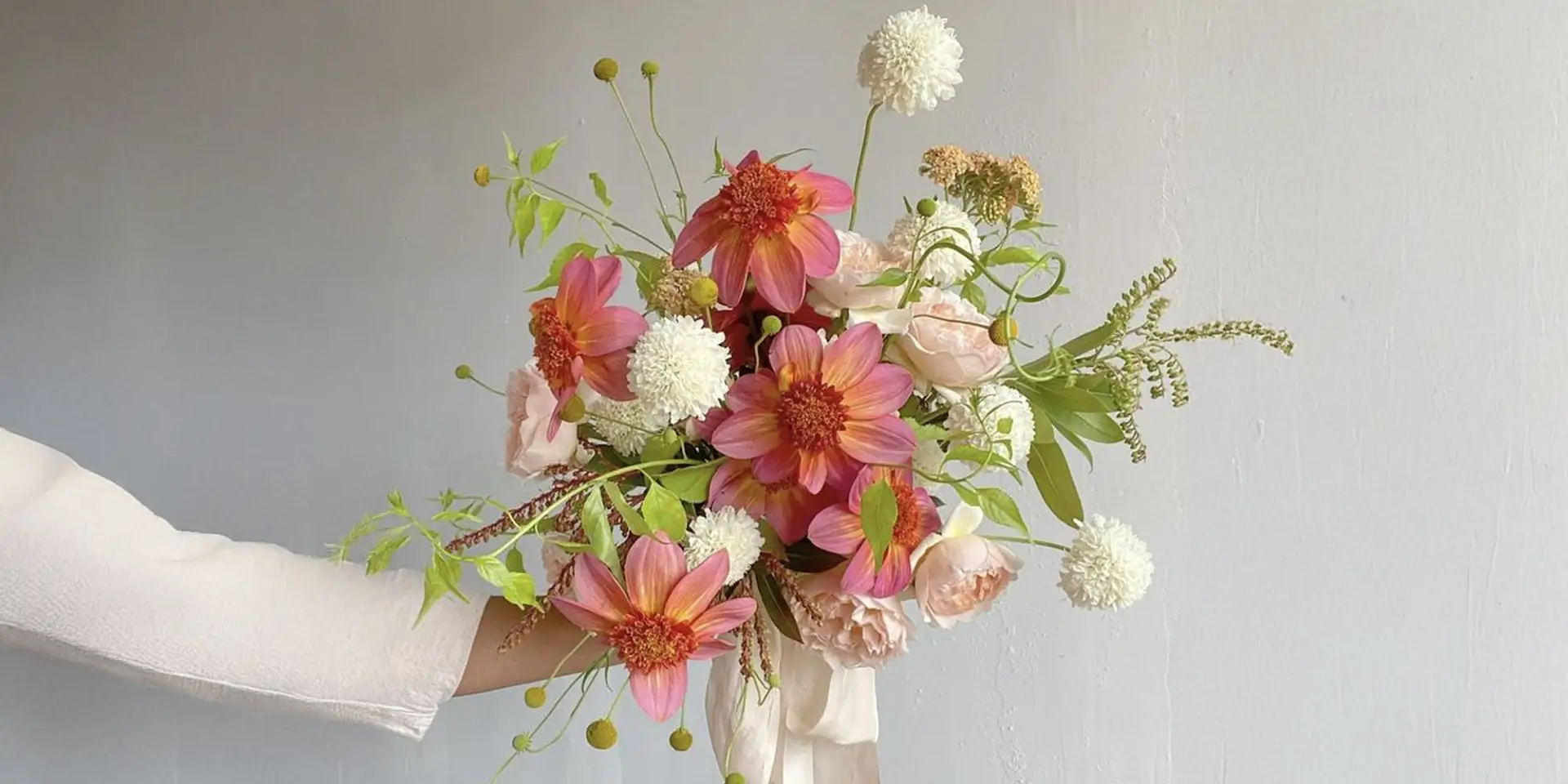 buchet mireasa modern
