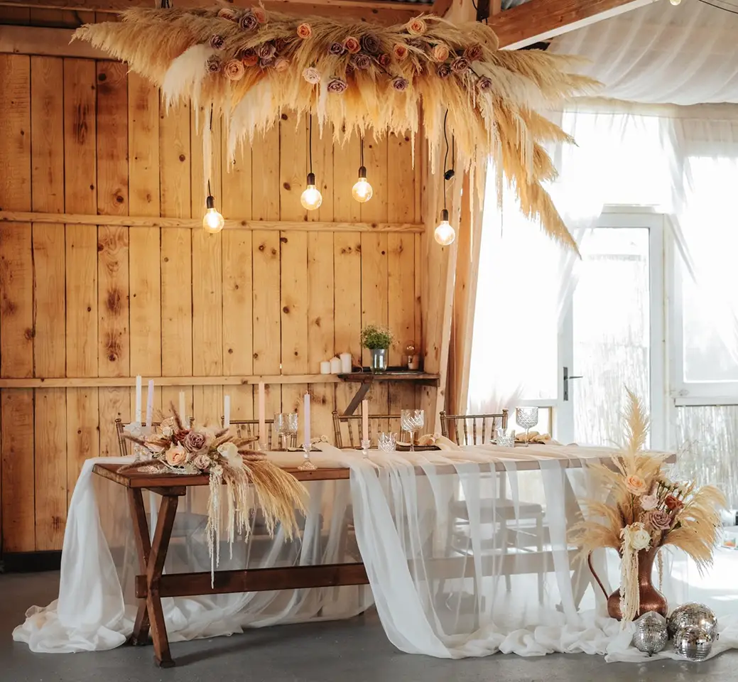 Boho Disco Wedding Bohemian Flowers